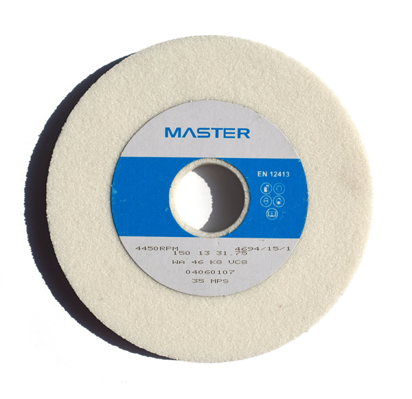 Master Grinding Wheel 150 x 13 x 31.75mm WA46 K8V - with storage box